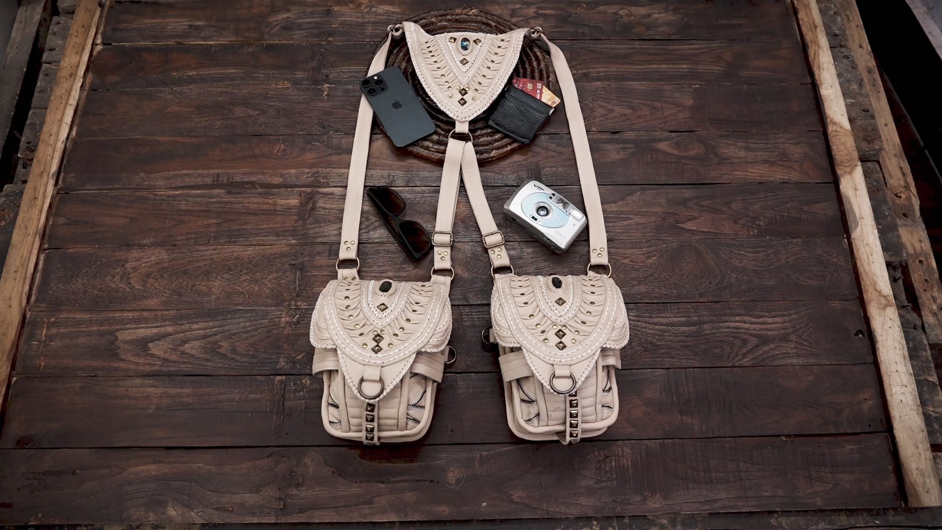 Handmade Genuine Leather Holster with Adjustable Straps || Steampunk Style Leather Holster (LT-AB-HLS-6003)